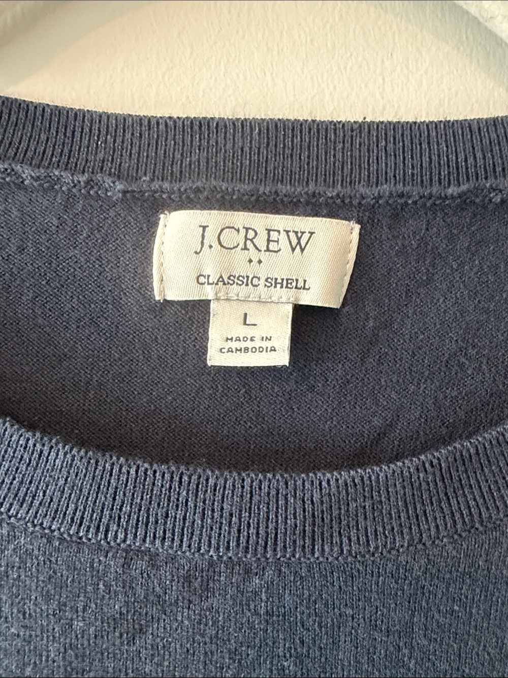 J. Crew Navy classic knit shell - Picture 2 of 4